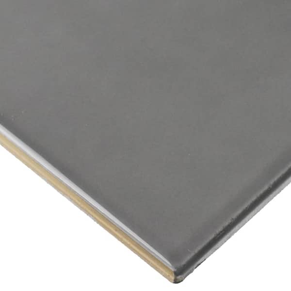 Joy Dark Gray 4 in. x 10 in. Glossy Ceramic Subway Wall Tile (10.043 sq. ft. /Case)