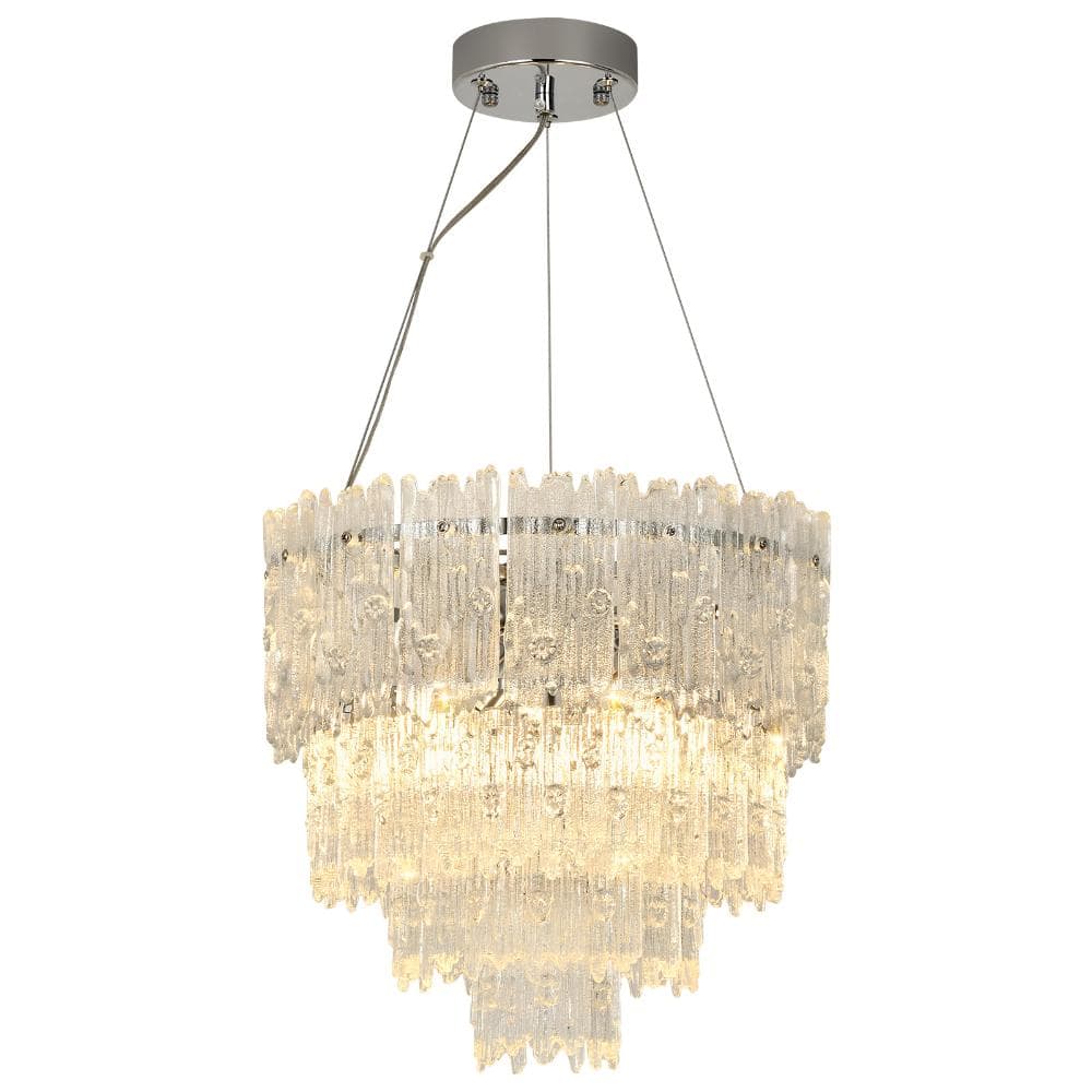 4-Light Elegant Handmade Glass Chandelier for Dining Room, Living Room, Bedroom Glam Crystal Pendant Light price history on PriceWatchPro