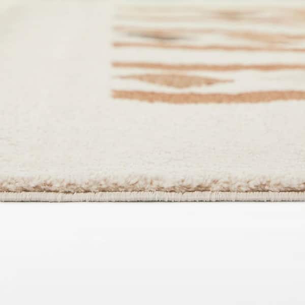 Beisel Beige/Brown 8 ft. x 10 ft. Area Rug