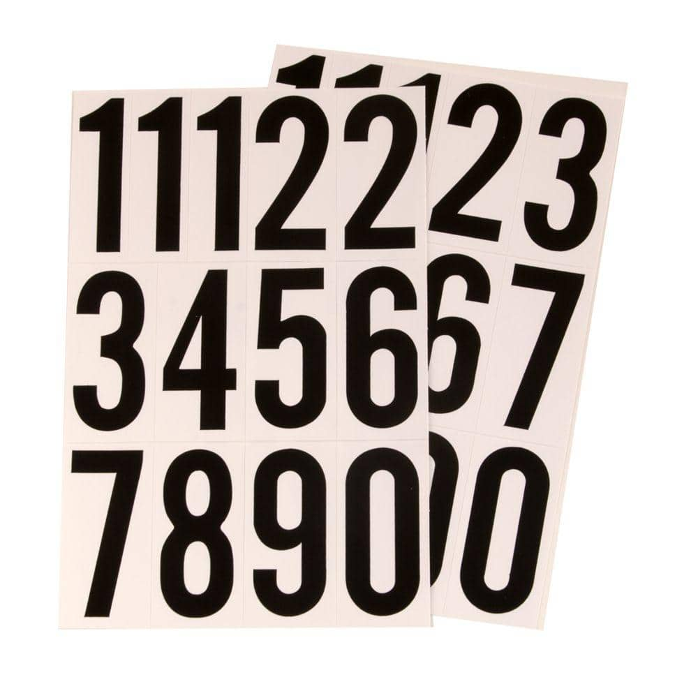 HY-KO 1 in. Self-Adhesive Vinyl Letters and Numbers Set MM-6 - The Home  Depot