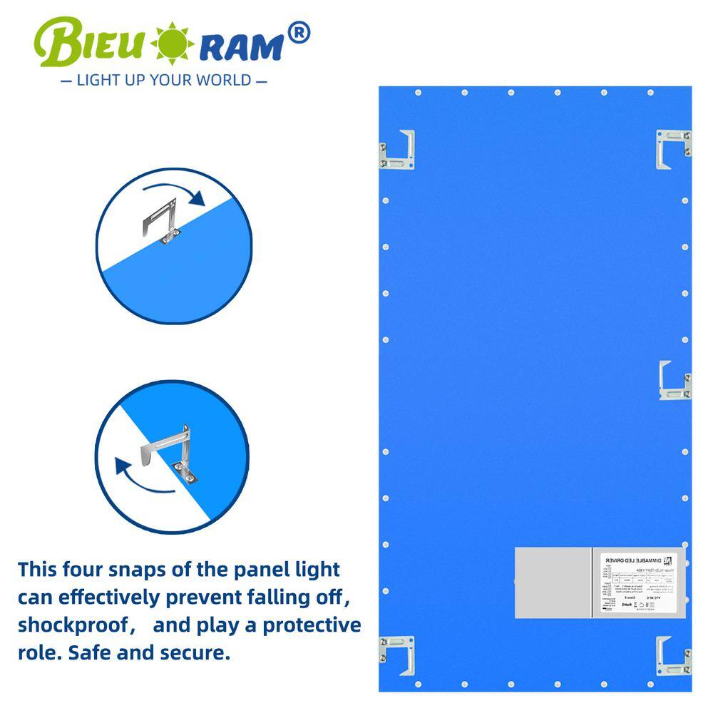 White Aluminum 2x4 LED Flat Panel Light Fixture