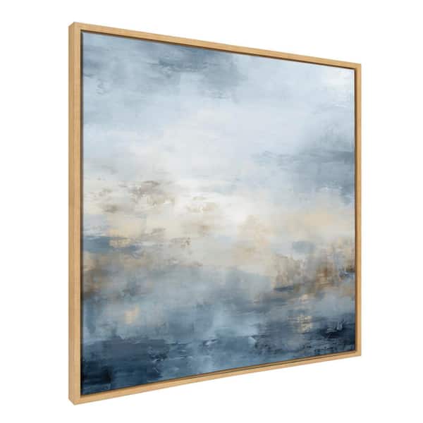Sylvie Tonal Abstract Framed Canvas by the Creative Bunch Studio (Set of 1) Abstract Art Print 30.00 in. x 30.00 in.