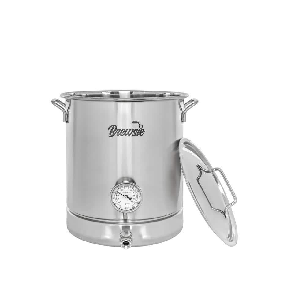 64 QT Stainless Steel Home Brew Kettle with Dual Filtration