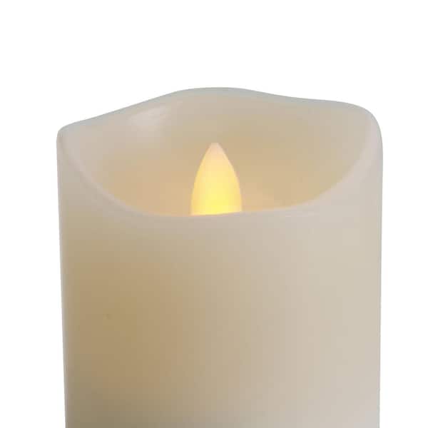 Pfaltzgraff Set of 2 3 in. x 3 in. Realistic LED Wax Pillars