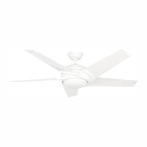 Stealth DC 54 in. LED Indoor White Ceiling Fan with Remote