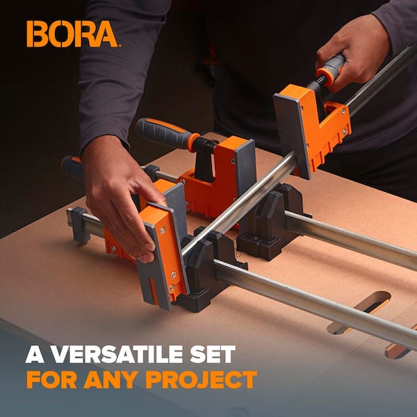BORA Steel Parallel Clamp Set (4-Piece) 571550I - The Home Depot