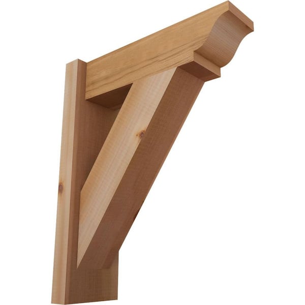 Ekena Millwork 6 in. x 20 in. x 16 in. Western Red Cedar Traditional Smooth Outlooker