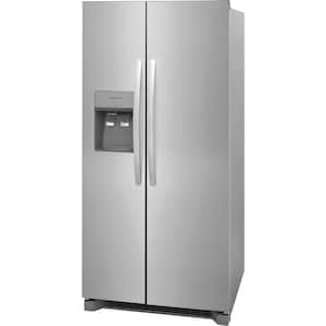 33 in. 22.3 cu. ft. Side by Side Refrigerator in Stainless Steel, Standard Depth