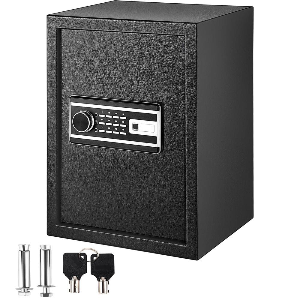 Safe Box 2.1 cu. ft. Q235 Steel Safe Box for Storing Cash, Fingerprint Safe Box for Money with 2 Keys and Digital Keypad price history on PriceWatchPro