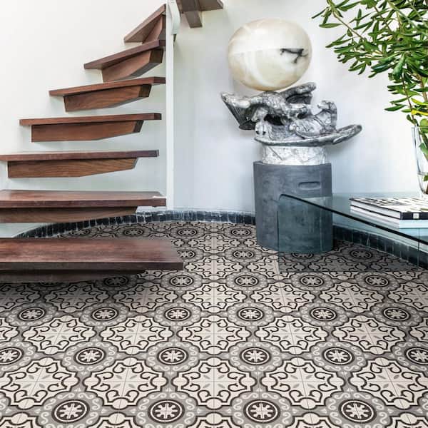 D_Segni Parisian Smoke Blend 8 in. x 8 in. Glazed Porcelain Floor and Wall Tile (10.32 sq. ft./Case)