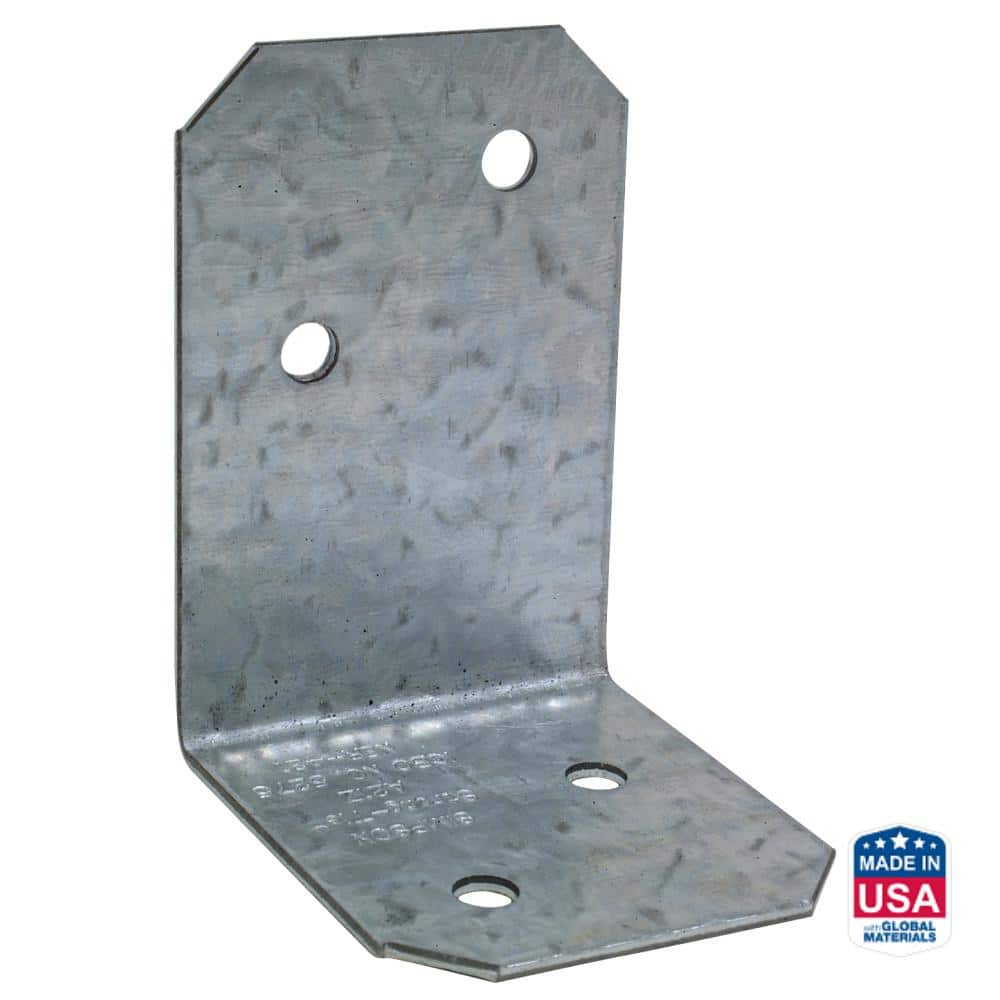 Simpson Strong-Tie 2 in. x 1-1/2 in. x 1-3/8 in. ZMAX Galvanized Angle A21Z  - The Home Depot