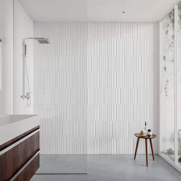 Galor-Liniar 12" x 3" Straight Edge Lino Ceramic Subway Tile 4.54 sq\ft.19 per case