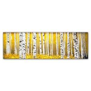 16 in. x 47 in. "PanorAspens Yellow Floor" by Roderick Stevens Printed Canvas Wall Art