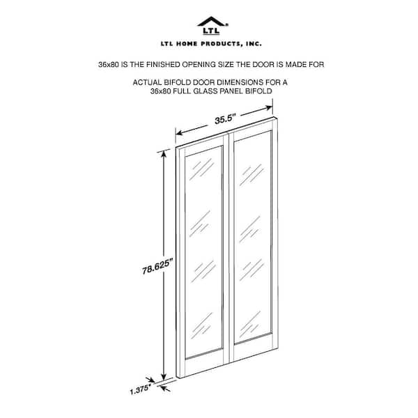 Have a question about Pinecroft 36 in. x 80 in. Full Frosted Glass