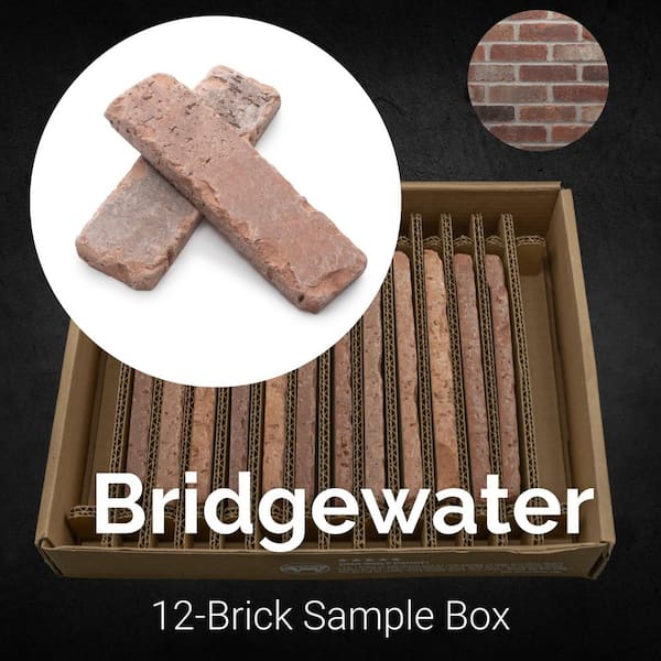 Sample Box Bridgewater Thin Brick 7.625 in. x 2.25 in. x 0.5 in.