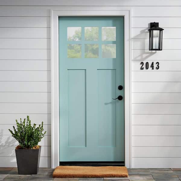 4 in. Aged Bronze Flush Mount Self-Adhesive House Number 1