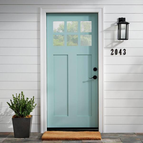 4 in. Aged Bronze Flush Mount Self-Adhesive House Number 5
