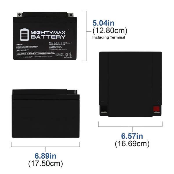 12V, 9Ah, High-Rate Performance Battery (Box of 5) - (12FGH36