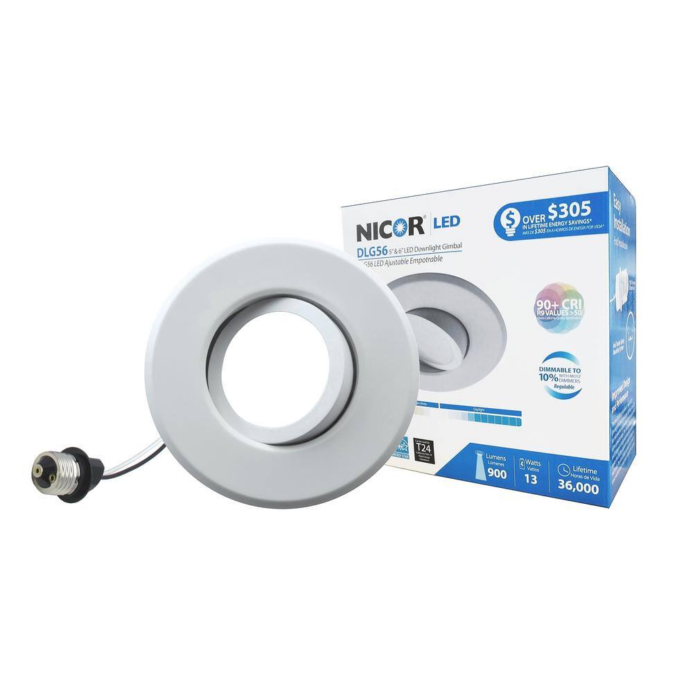 7-Inch White Aluminum LED Recessed Downlight Kit