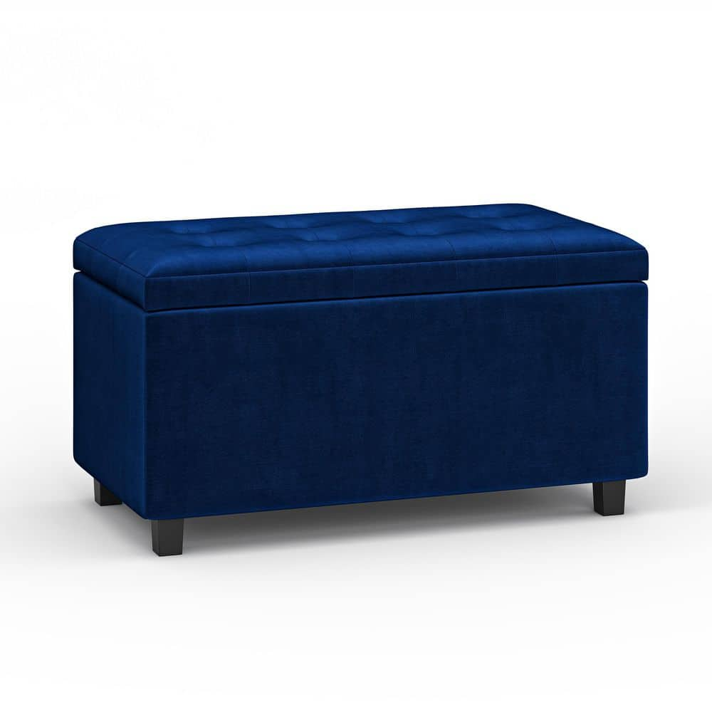 Office Star Metro Storage Ottoman Blue - Office Depot