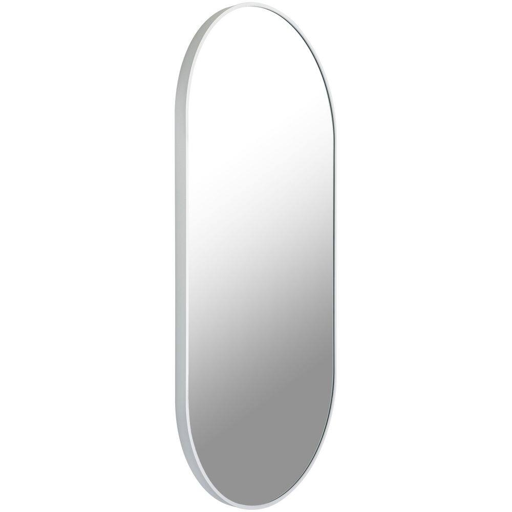 Aranya Modern Rectangular Wood Mirror with Silver and Gold Accents