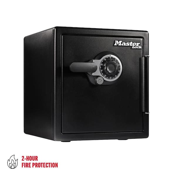 1.23 cu. ft. Black Premium Fireproof Floor Safe with Combination Dial