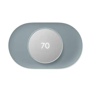 Nest Thermostat - Smart Programmable Wi-Fi Thermostat Fog + Nest Thermostat Trim Kit Deep Fog
