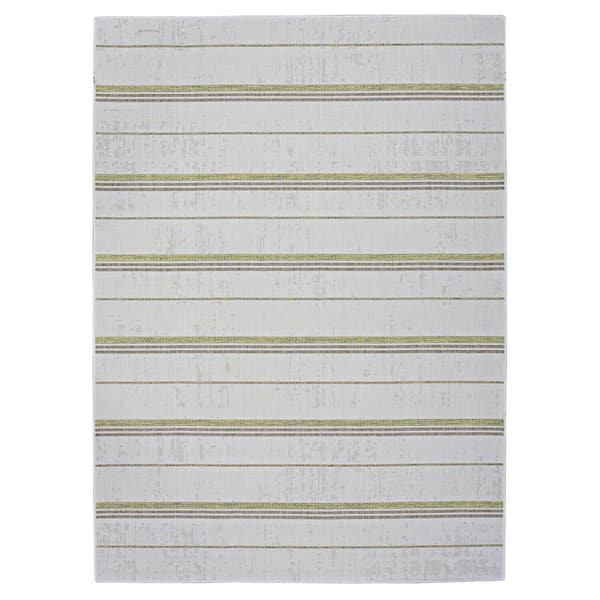 Linon Home Decor 6 ft. 6 in. x 9 ft. 6 in. Ivory and Brown Daylight Indoor Outdoor Myriad Area Rug