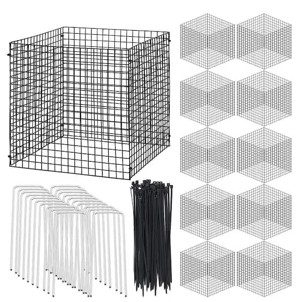 ATENGNES 12 in. x 12 in. Chicken Wire Metal Mesh Plant Protector from Animals Plant Cages (10 Pack)