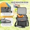 VEVOR Soft Cooler Bag 20 qt. Soft Sided Cooler Bag Leakproof with Zipper  Light-weight and Portable Collapsible Cooler RCLQQGDJS307XWVM6V0 - The Home  Depot