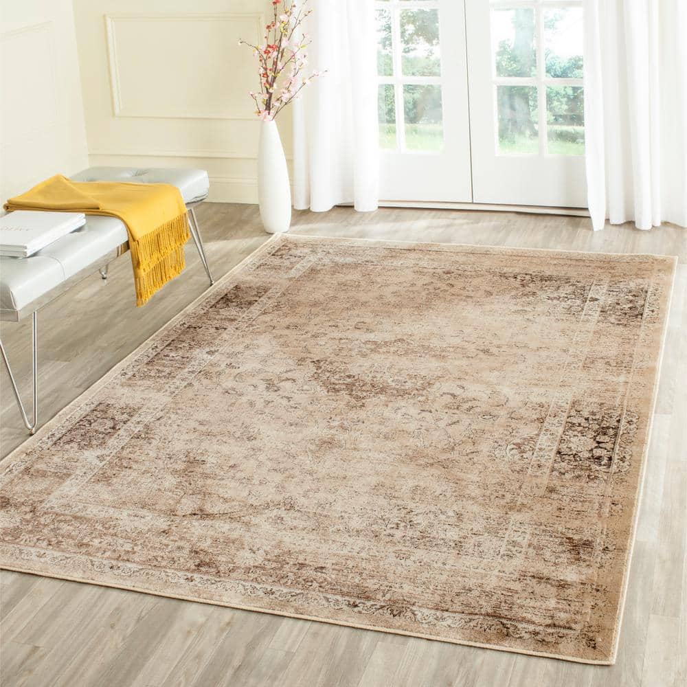 Heirloom Warm Beige 10' x 14' Hand-Knotted Wool & Viscose Area Rug