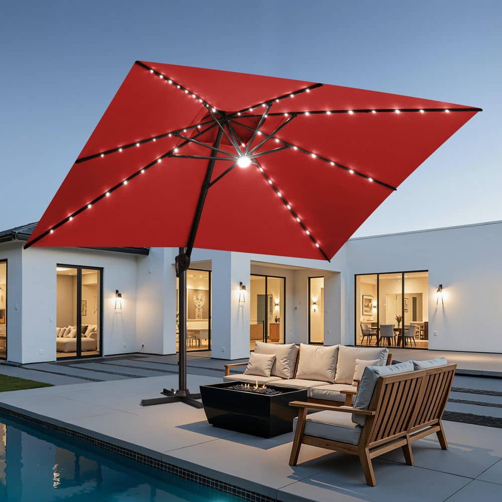 45 extension pole for hampton bay patio umbrella Replacement Canopy for 9119-01569900 Hampton Bay 11ft Offset Umbrella