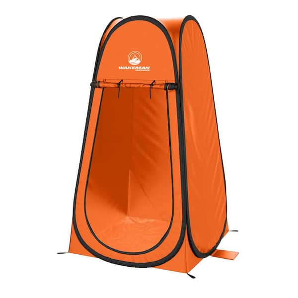 3.3 ft. x 3.3 ft. Pop Up Privacy Tent, Orange