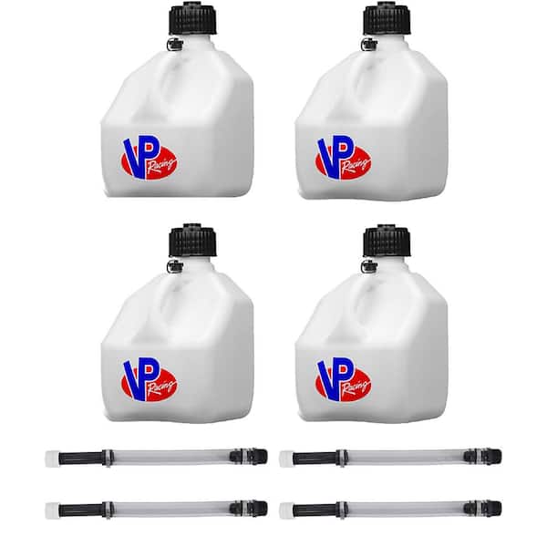Unbranded 3 Gal. Racing Utility Jug (4-Pack) with 14 in. Hose Kit (4-Pack)