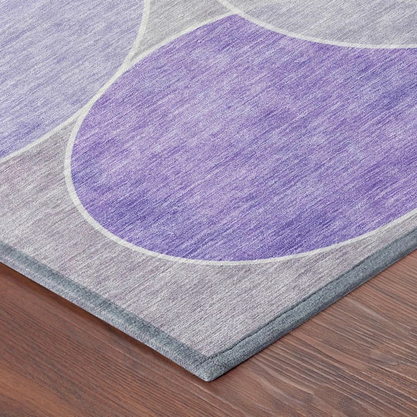 Chantille Machine Washable Indoor/Outdoor Abstract ACN2746 Lavender 10 ft. x 14 ft. Area Rug