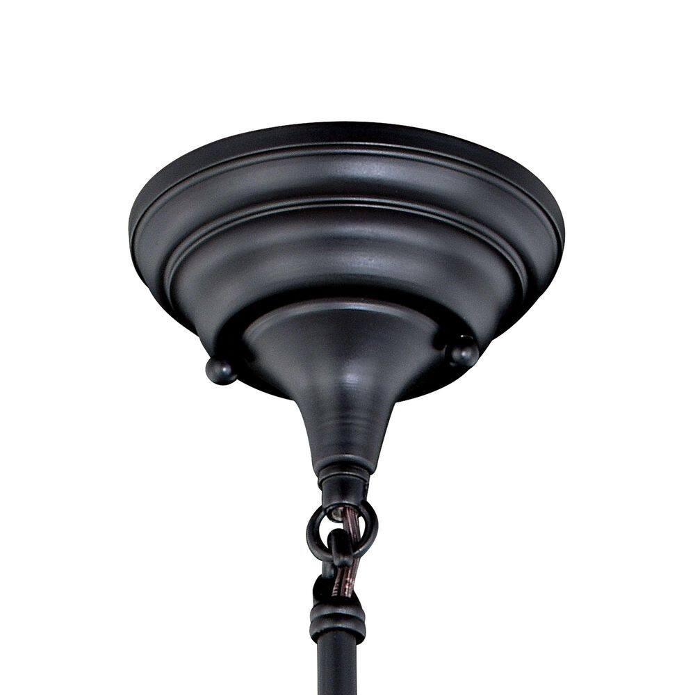 Huntley Oil Rubbed Bronze Pendant with White Glass Shade