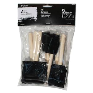 2 in. Flat Disposable Foam Paint Brush (9 -Pack)