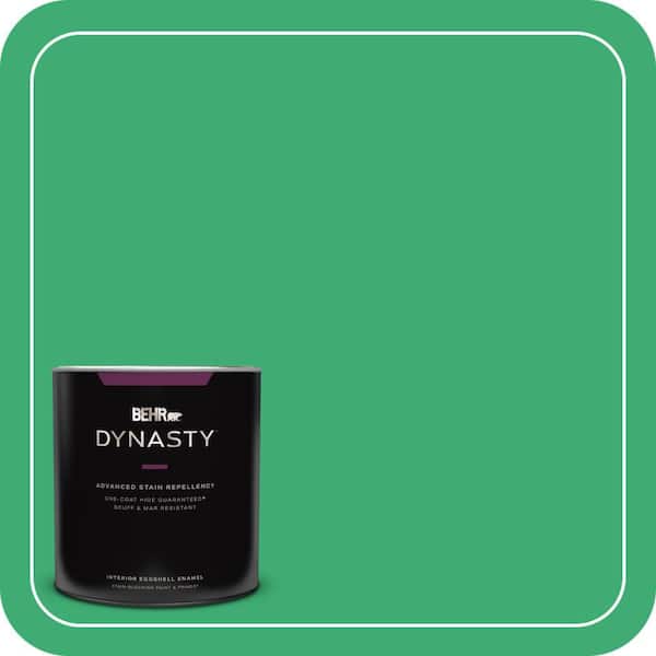 BEHR DYNASTY 1 qt. #460B-5 Fresh Greens Eggshell Enamel Interior Stain-Blocking Paint & Primer
