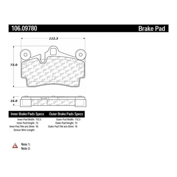 Centric Parts Disc Brake Pad Set