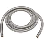 Plumbshop 1/4 in. Compression x 1/4 in. Compression x 72 in. Length Braided  Stainless Steel Ice Maker Supply Line PLS0-72IM F - The Home Depot