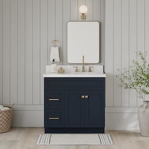 Hamlet 36 in. W x 21.5 in. D x 34.5 in. H . Bath Vanity Cabinet without Top in Midnight Blue
