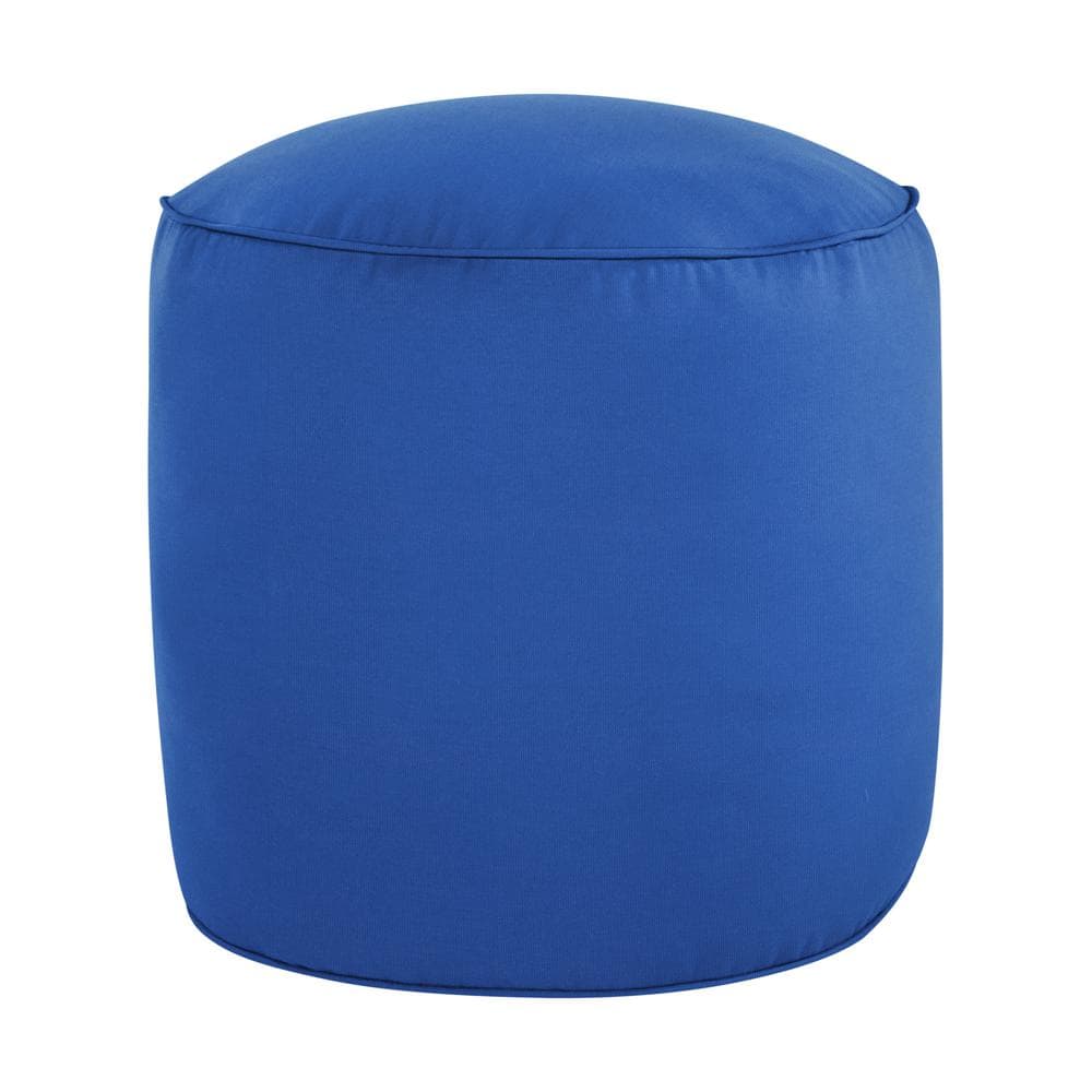 20 in. x 20 in. x 18 in. Sunbrella Canvas True Blue Round Outdoor Bean Pouf price history on PriceWatchPro