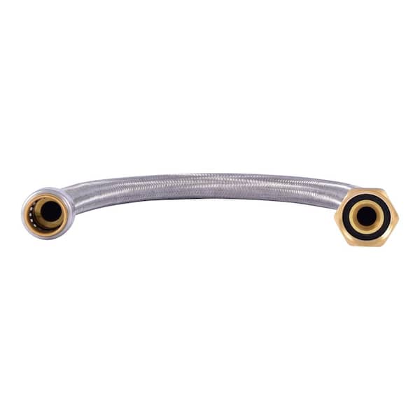 1 in. Push-to-Connect x 1 in. FIP x 24 in. Corrugated Stainless Steel Water Softener Connector 1 in. Push-to-Connect x 1 in. FIP x 24 in. Corrugated Stainless Steel Water Softener Connector