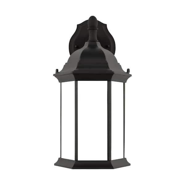 Generation Lighting Sevier 1-Light Black Outdoor Wall Lantern