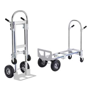 2 in 1 800 lbs. Aluminum Hand Truck Heavy-Duty Industrial Convertible Folding Hand Truck and Dolly Load Capacity