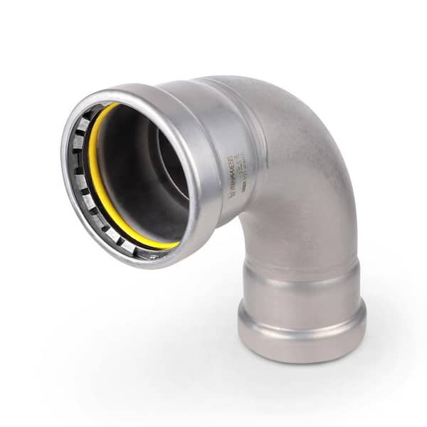 2-1/2 in. Carbon Steel Press 90° Elbow Fitting, HNBR Sealed, Yellow Dot - for Gas and Fuel Use