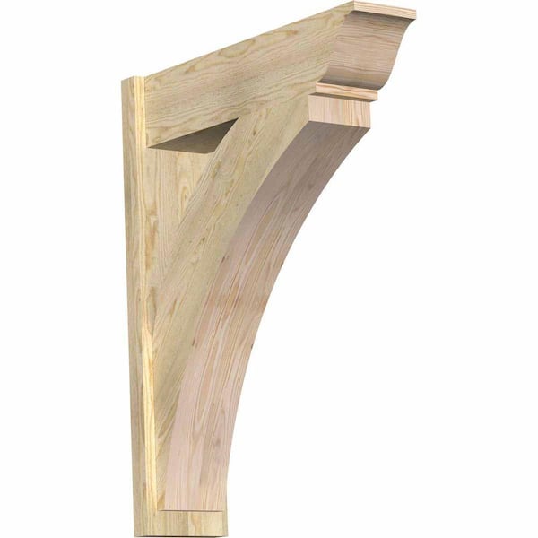 Ekena Millwork 8 in. x 38 in. x 30 in. Thorton Traditional Rough Sawn Douglas Fir Outlooker