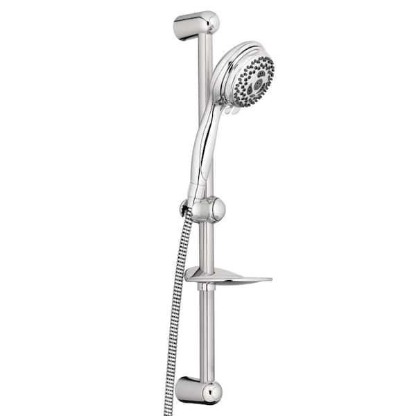 Waterpik PowerSpray 12Spray Hand Held Shower Head with Slide Bar in