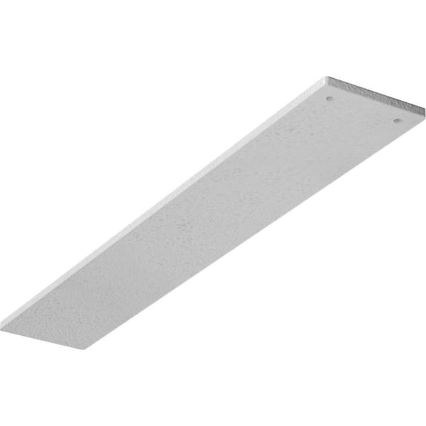 Ekena Millwork 3 in. x 0.25 in. x 18 in. Steel Hammered White Logan Bracket