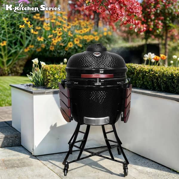 Kamado Grill Best Charcoal Grill Smoker 15 Inch BBQ Barbecue